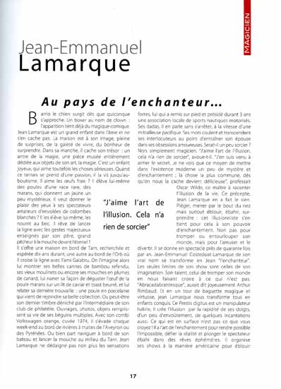 Publications Jean Lamarque