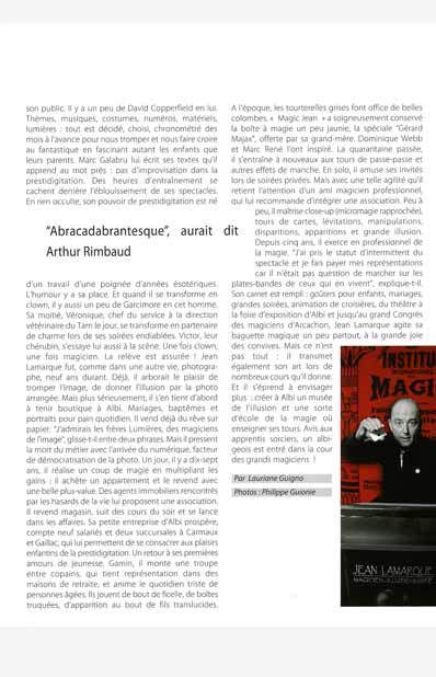 Publications Jean Lamarque