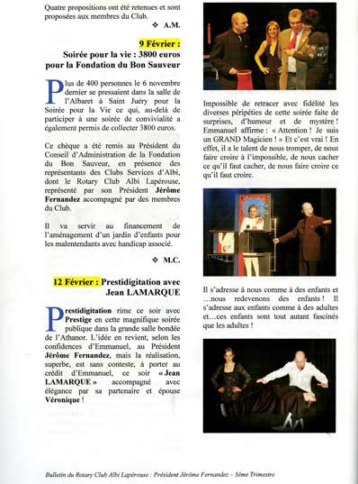 Publications Jean Lamarque