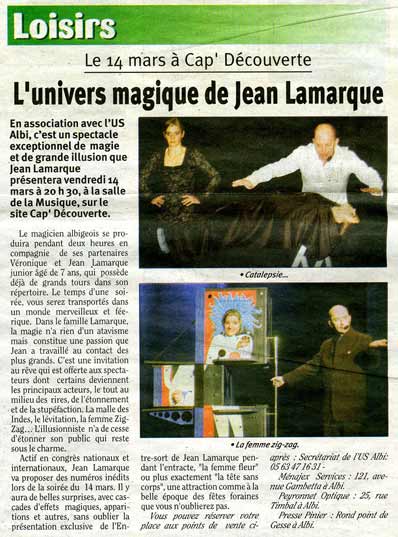 Publications Jean Lamarque